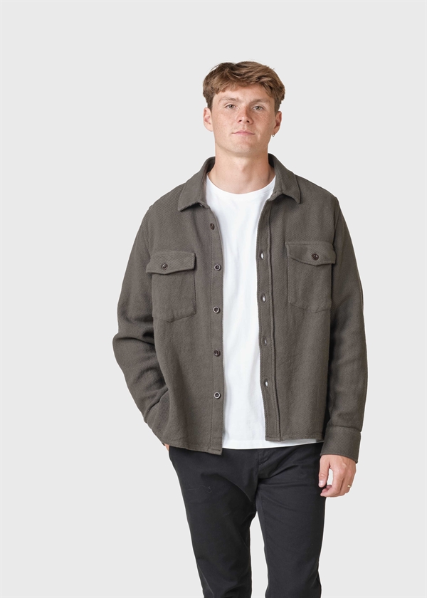 Klitmøller Collective - Jeremy Solid Overshirt - Olive